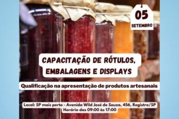 Capacitação de Rótulos, Embalagens e Displays - 05 de setembro