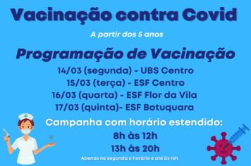 Programação Campanha de Vacinação 