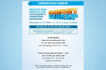 Comunicado Oficial - Sabesp