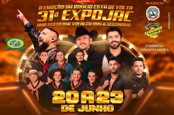 31ª Expojac terá shows gratuitos, rodeio e diversas atividades voltadas ao agronegócio