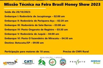Missão Técnica na Feira Brasil Honey Show 2023