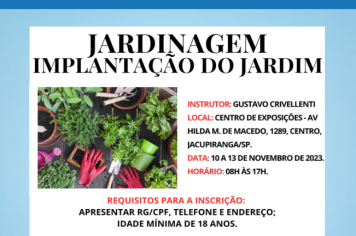 Curso de Jardinagem - Implantação do Jardim