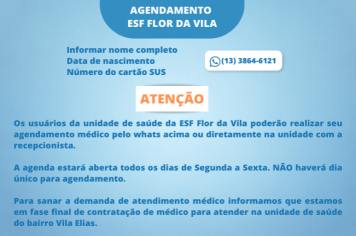 Agendamento ESF Flor da Vila 