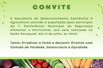 1ª Conferência Municipal de Segurança Alimentar e Nutricional