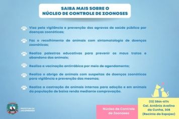 Saiba mais sobre o Núcleo de Controle de Zoonoses