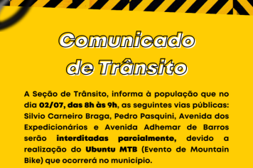 Comunicado de Trânsito