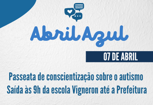 Passeata de conscientização sobre o Autismo 