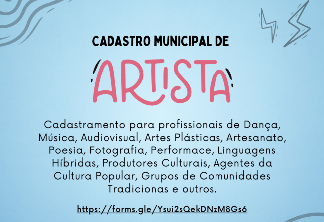 Cadastro Munipal de Artistas, Produtores ou Trabalhadores Culturais