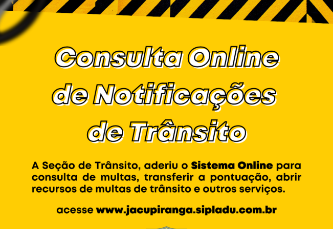 Jacupiranga adere ao sistema de online de notificações de trânsito