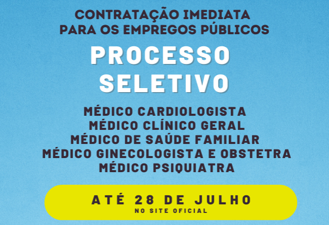 Prefeitura de Jacupiranga abre processo seletivo para cargos de médico 