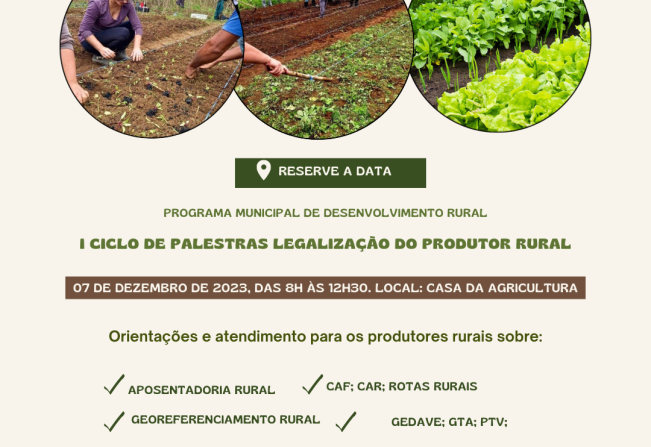 Ciclo de Palestras - Legalização do Agricultor Familiar