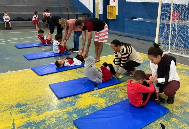 Semana de avaliação física do projeto Atleta do Futuro 