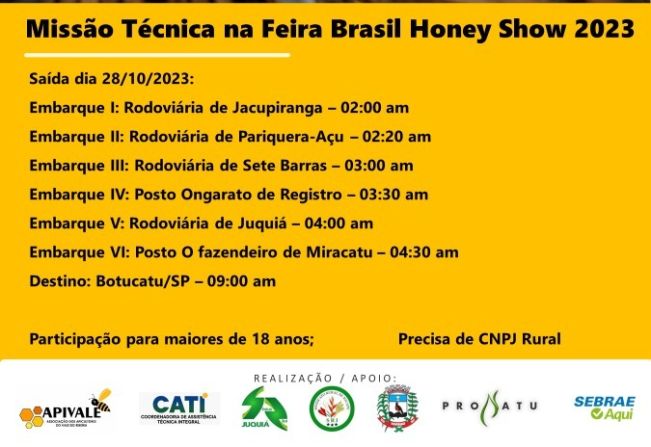 Missão Técnica na Feira Brasil Honey Show 2023
