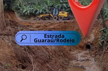 Manutenção na estrada Guaraú/Rodeio!